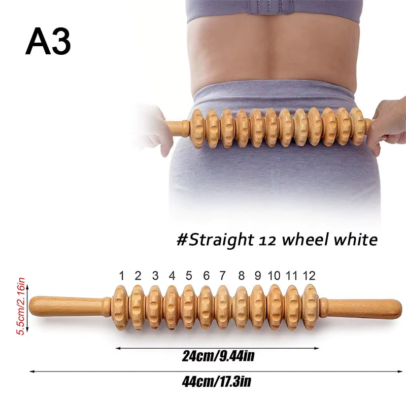 Wood Therapy Massage Tools for Body Shaping,Anti Cellulite Lymphatic Drainage,Professional Wooden Massage for Waist Sculpting