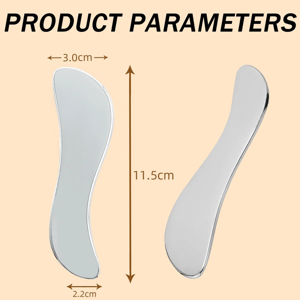 Guasha Massage Tool, Stainless Steel Fascia Massage Tool for Soft Tissue Scraping,Massage Physical Therapy Stuff